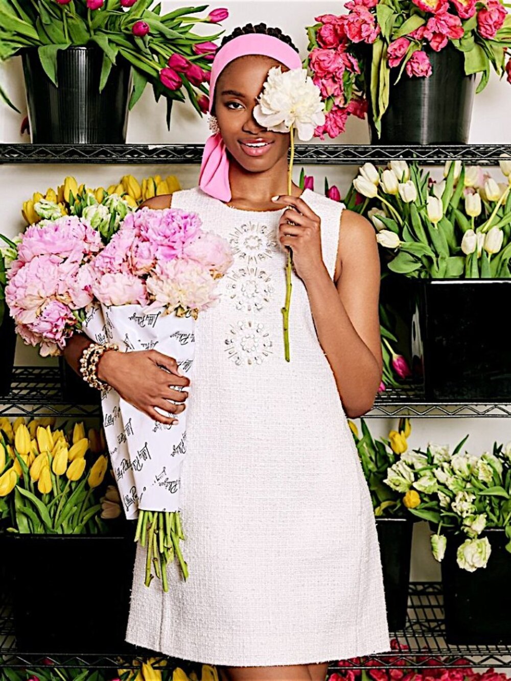 Lilly Pulitzer Edita Beaded Boucle Shift Dress in Resort White NWT - Size 6